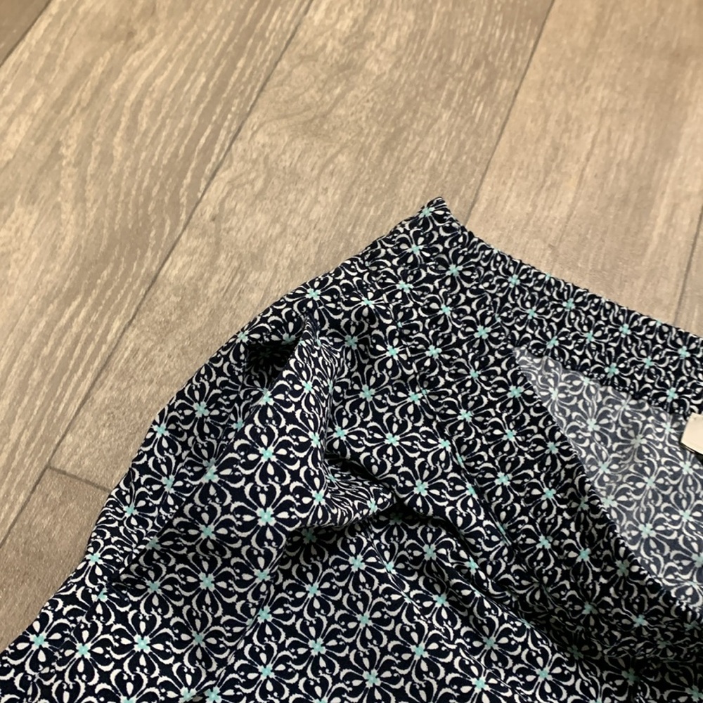 Womens Talbots Geometrical Pattern Drawstring Straight Fit Pants - Picture 7 of 8